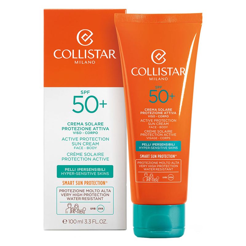 COLLISTAR Crema Solare Protezione Attiva Pelli Per Ipersensibili Viso-Corpo Spf 50+