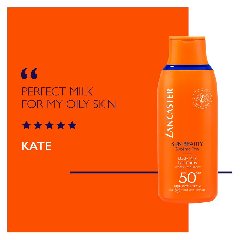 LANCASTER Sun Beauty Sublime Tan Body Milk Spf 50