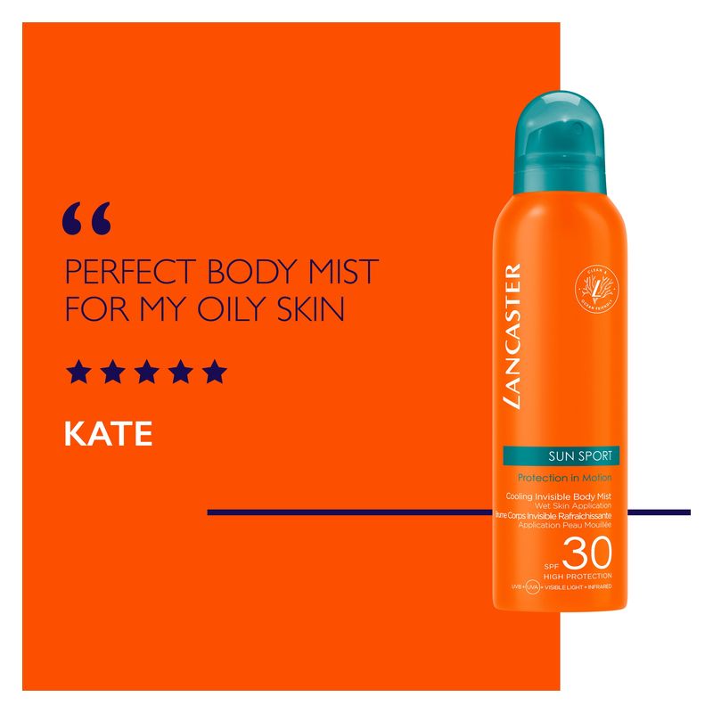 LANCASTER Sun Sport Protection In Motion - Cooling Invisible Body Mist Spf 30