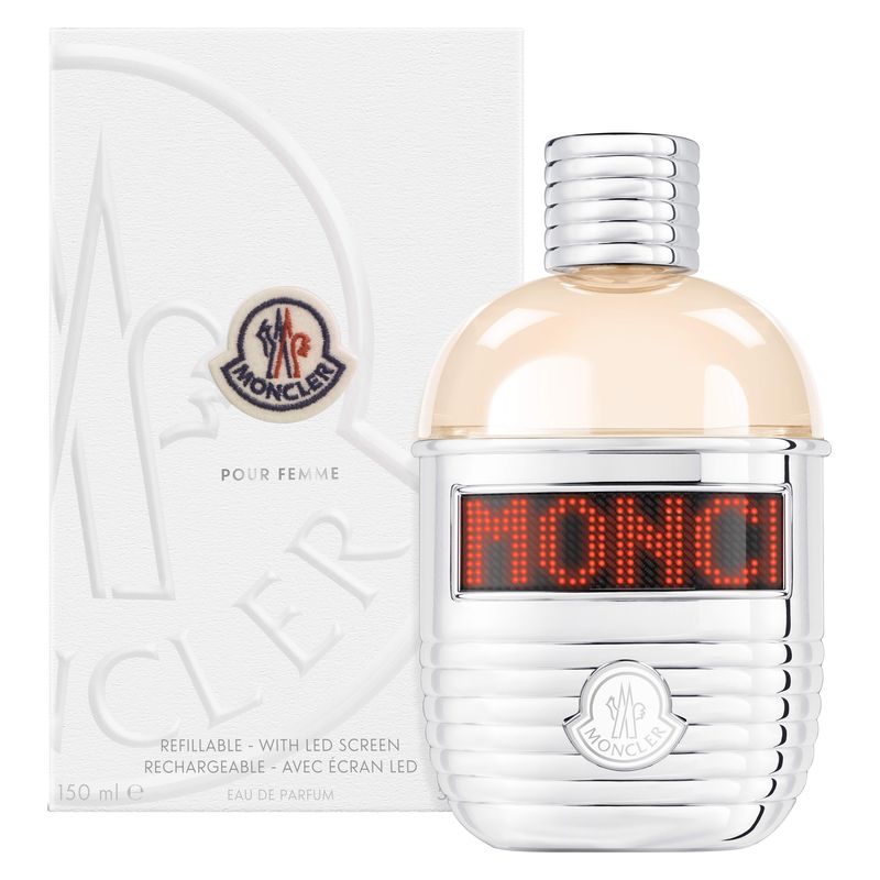 Moncler Pour Femme Eau De Parfum 150 REFILLABLE | WITH LED SCREEN
