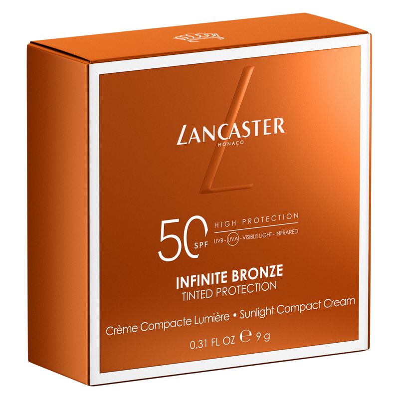 LANCASTER Infinite Bronze Tinted Proctection Spf 50 - Sunlight Compact Cream - Fondotinta Compatto