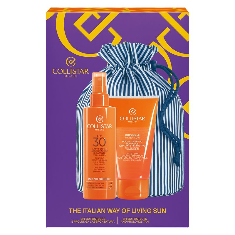 COLLISTAR COFANETTO LATTE SPRAY ABBRONZANTE IDRATANTE SPF 30