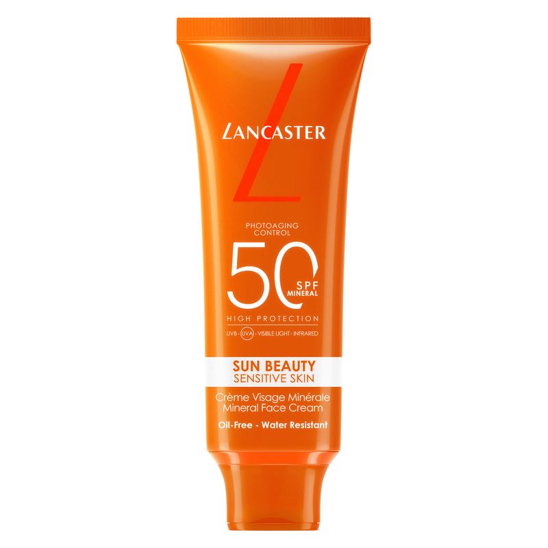 LANCASTER SUN BEAUTY SENSITIVE SKIN MINERAL FACE CREAM SPF 50 MINERAL
