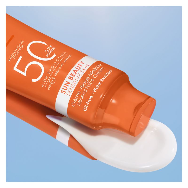 LANCASTER SUN BEAUTY SENSITIVE SKIN MINERAL FACE CREAM SPF 50 MINERAL