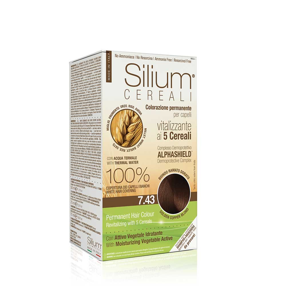 N 7.43 BIONDO RAMATO DORATO COLORAZIONE PERMANENTE PER CAPELLI IN CREMA