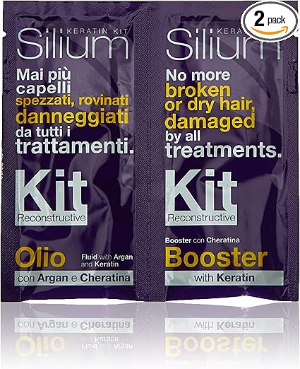Silium Cheratina & Argan Reconstructive Bustina Kit - 24 Ml, 12 ML