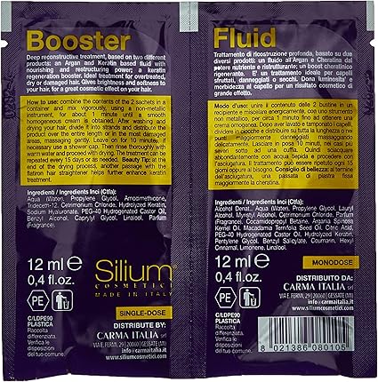 Silium Cheratina & Argan Reconstructive Bustina Kit - 24 Ml, 12 ML