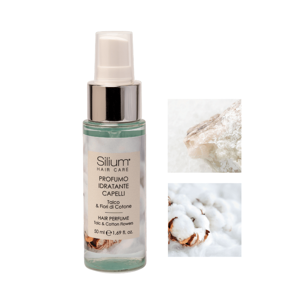 SILIUM KIT CREMA CORPO TALCO FIORI DI COTONE – IDRATAZIONE+ PROFUMO PER CAPELLI IDRATANTE