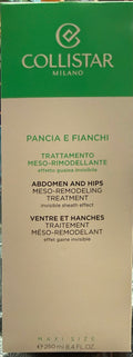 Collistar trattamento meso rimodellanti, effetto guaina invisibile, pancia e fianchi, 250 ml