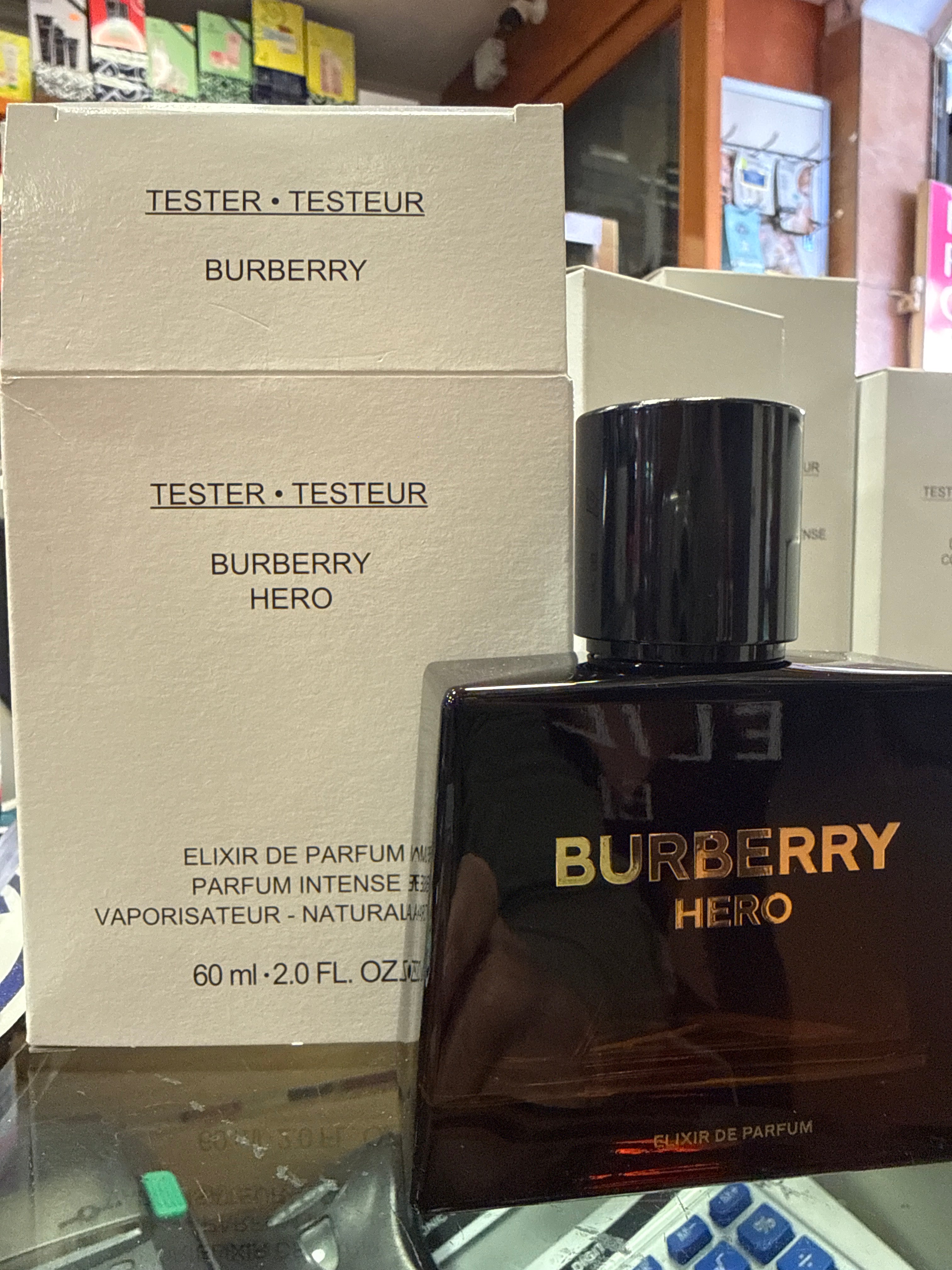 TESTER BURBERRY HERO 60ML ELIXIR PARFUM INTENSE