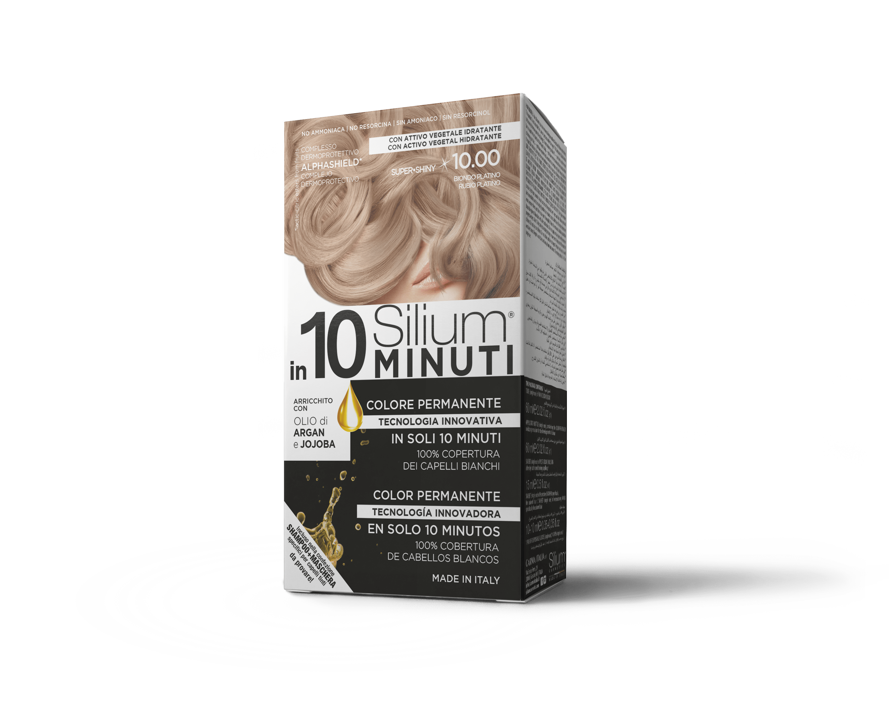 Silium 10.0  in 10 Minuti Colorazione Permanente