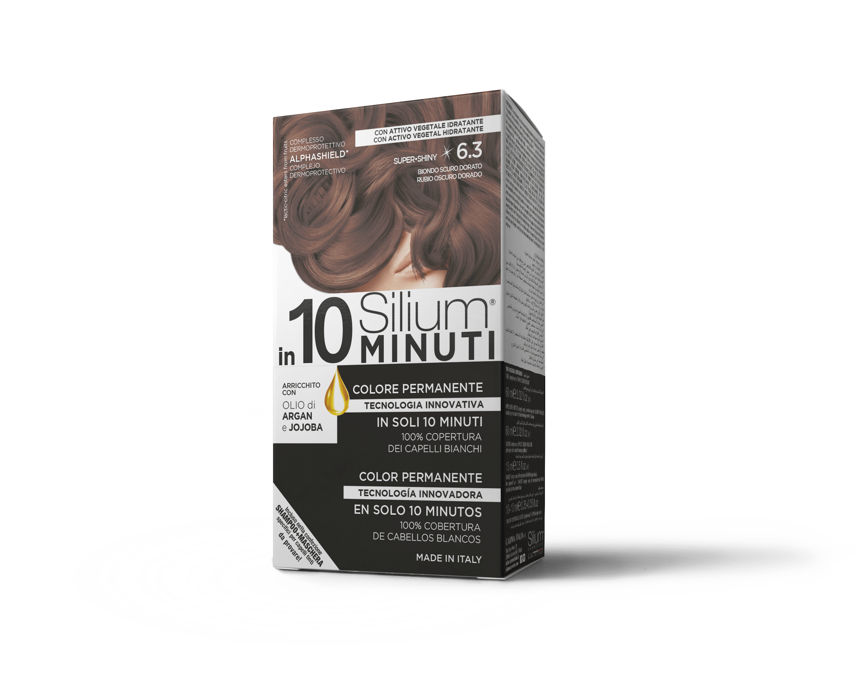 Silium 6.3  in 10 Minuti Colorazione Permanente