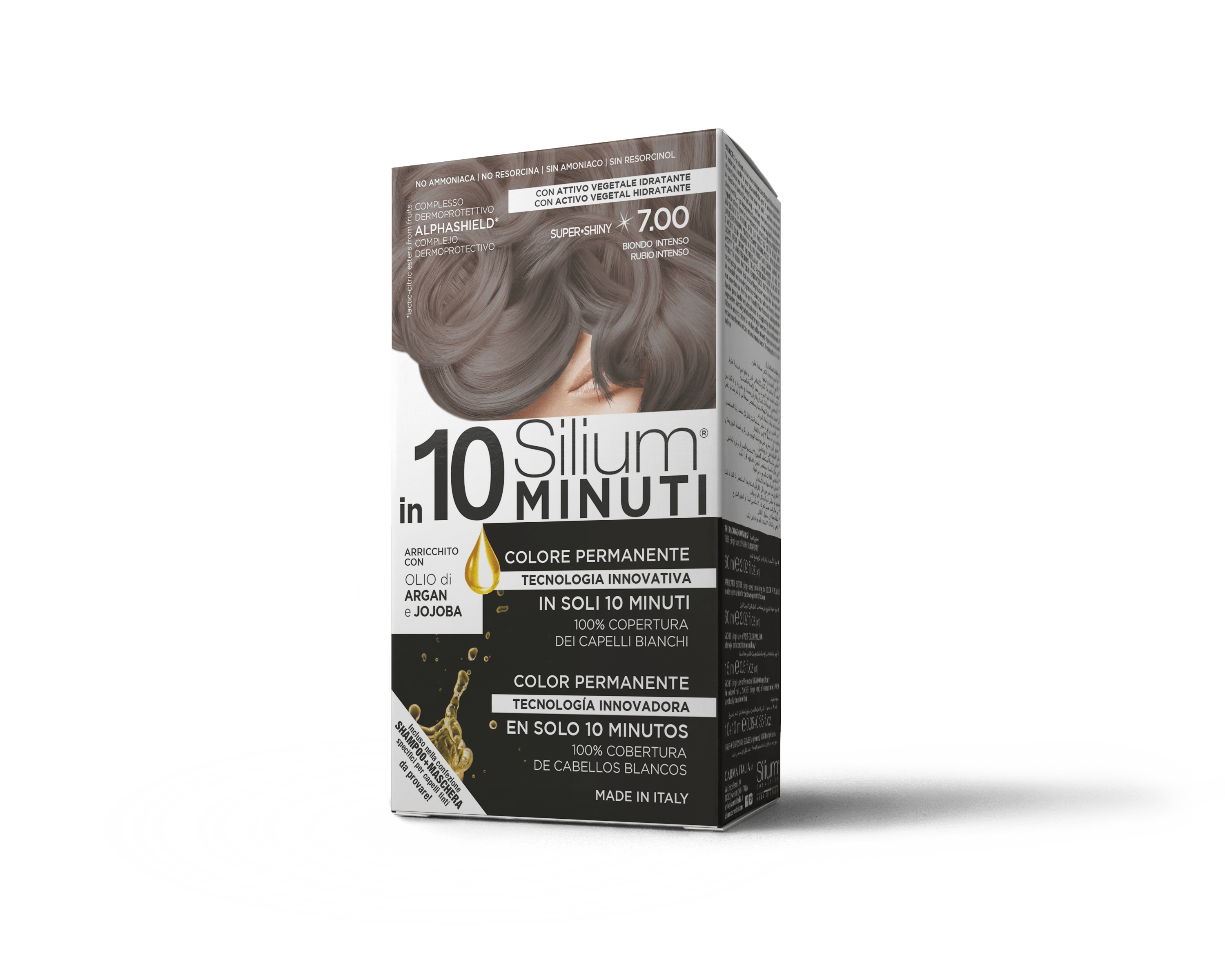 Silium 7.0  in 10 Minuti Colorazione Permanente