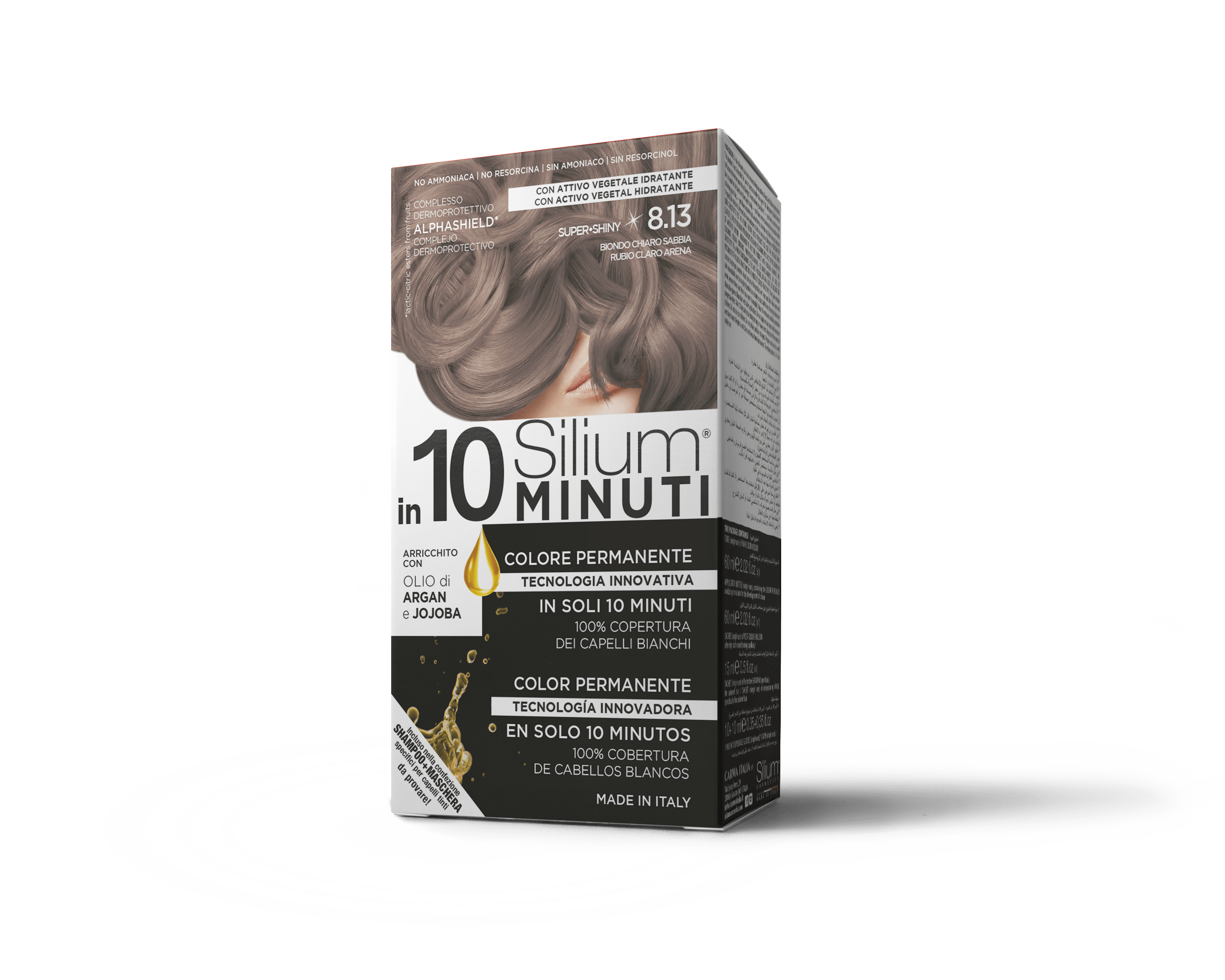 Silium 8.13  in 10 Minuti Colorazione Permanente