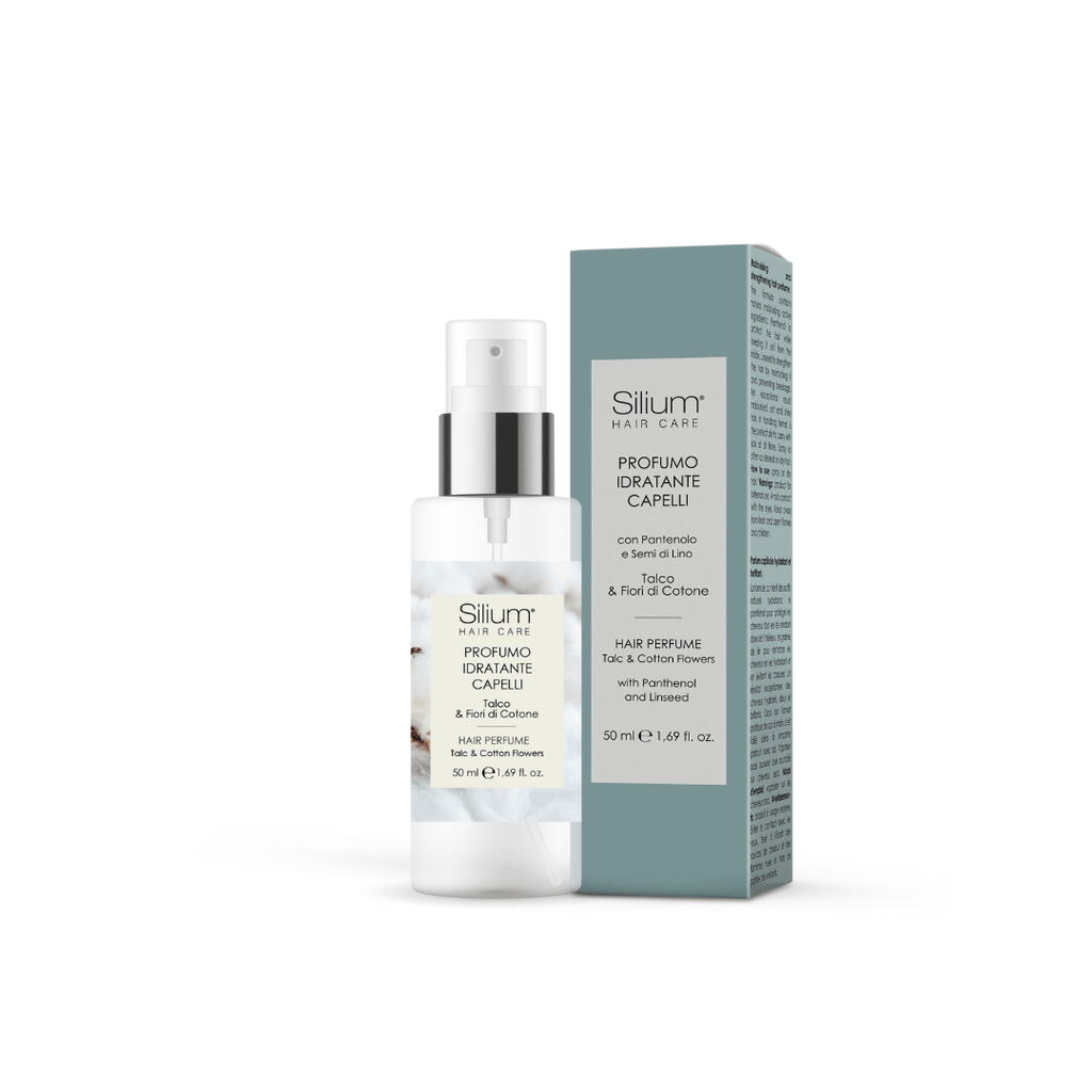SILIUM KIT CREMA CORPO TALCO FIORI DI COTONE – IDRATAZIONE+ PROFUMO PER CAPELLI IDRATANTE