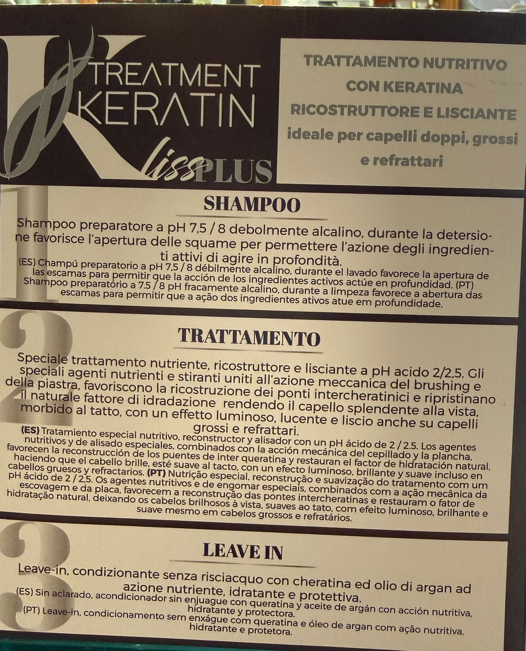 RETRO' TRATTAMENTO KERATINA LISS PLUS 3X 100 ML