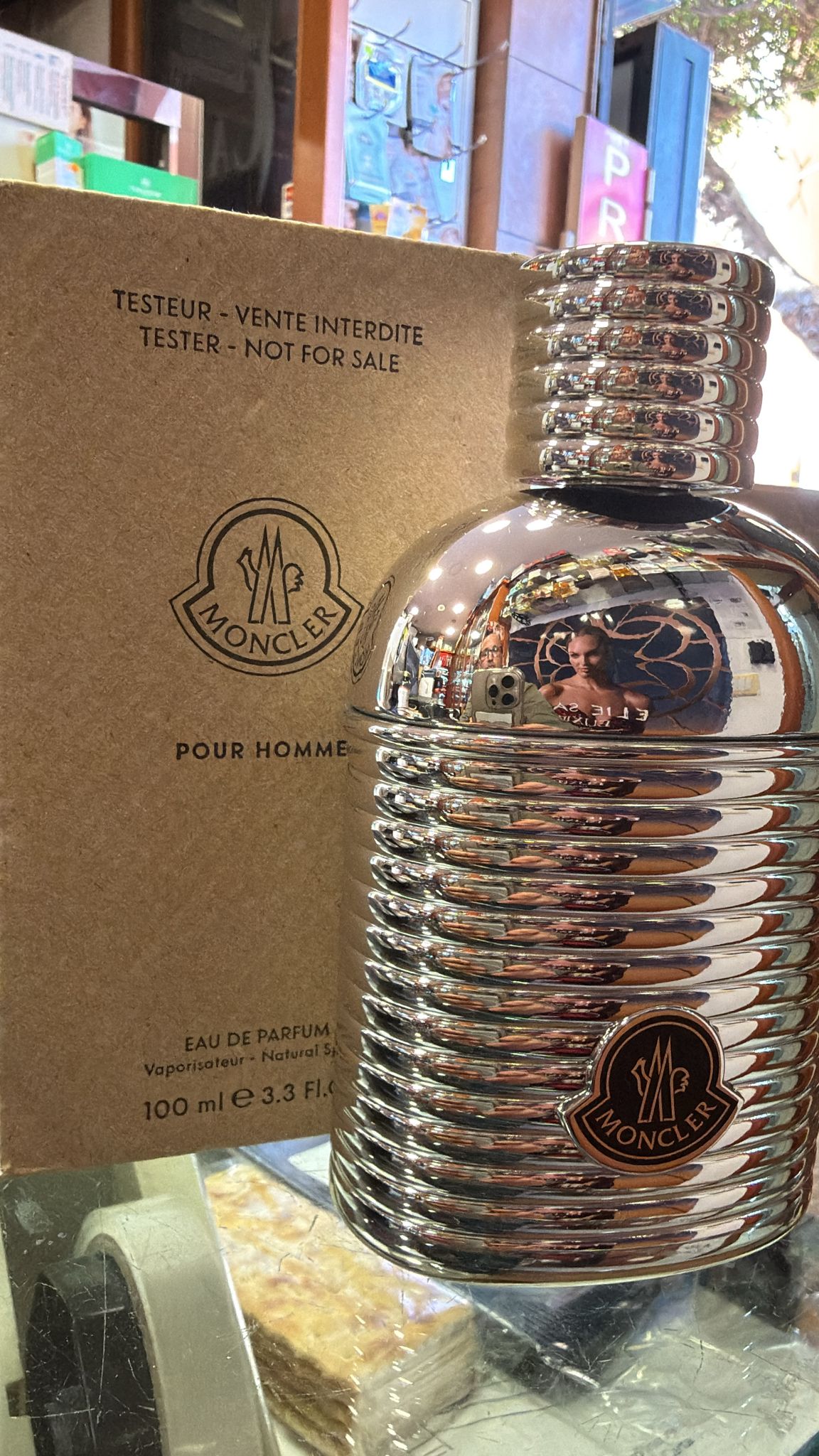 TESTER MONCLER PUOR HOMME EDP 100ML NUOVO