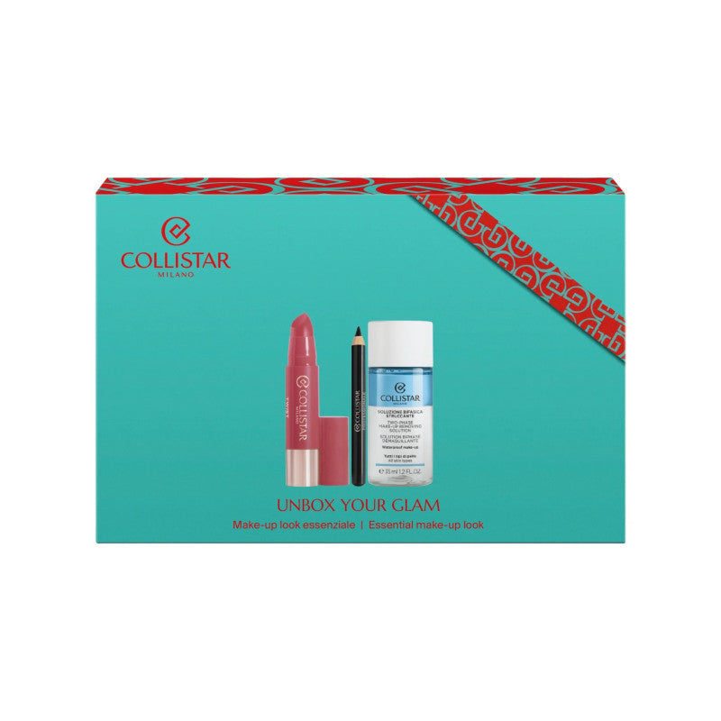 COLLISTAR MINI TWIST BALMY GLOSS ROSE 216 + MATITA OCCHI + BIFASICO 35 ML